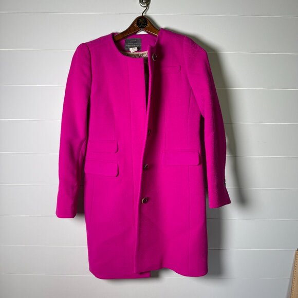 J.Crew Double Cloth Wool OvercoatQuiet Luxury Tailored- Sz 6